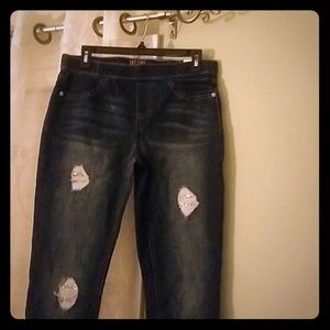 Legging mid rise jeans (plus size)